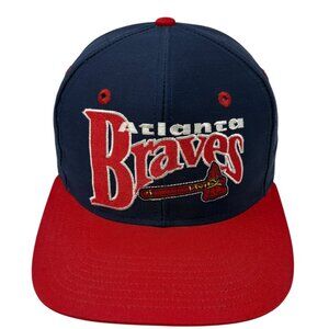 Vintage Atlanta Braves The Game MLB Baseball Hat Tomahawk Fitted Size 7 1/4''